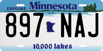 MN license plate 897NAJ