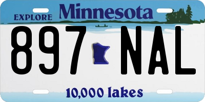 MN license plate 897NAL