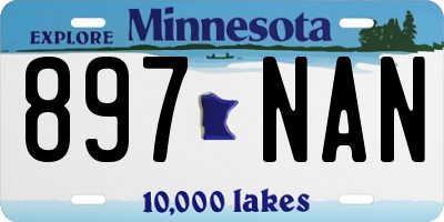 MN license plate 897NAN