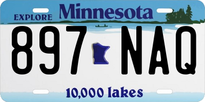 MN license plate 897NAQ
