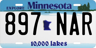 MN license plate 897NAR