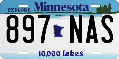 MN license plate 897NAS