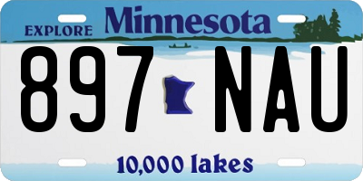 MN license plate 897NAU
