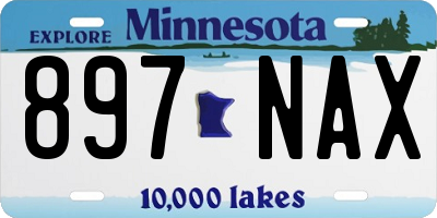 MN license plate 897NAX