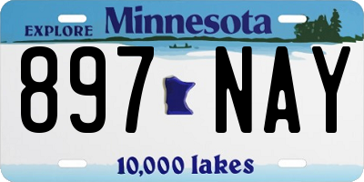 MN license plate 897NAY