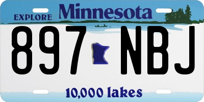 MN license plate 897NBJ