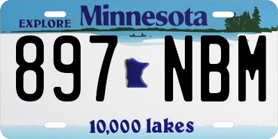 MN license plate 897NBM