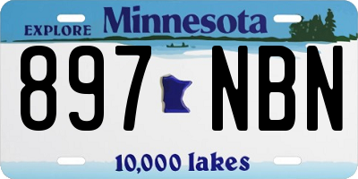 MN license plate 897NBN