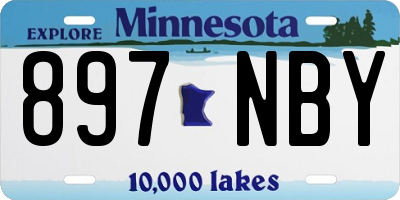 MN license plate 897NBY
