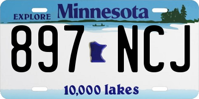 MN license plate 897NCJ