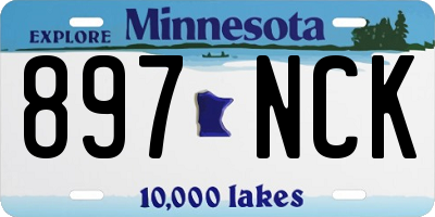 MN license plate 897NCK