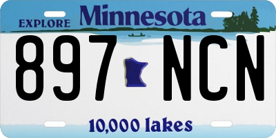 MN license plate 897NCN
