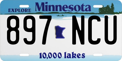 MN license plate 897NCU