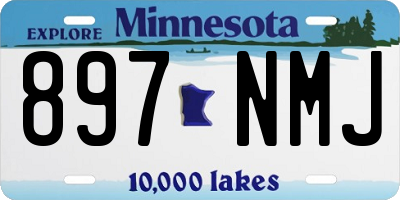 MN license plate 897NMJ