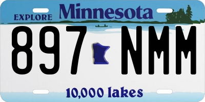 MN license plate 897NMM