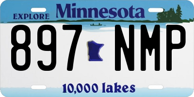 MN license plate 897NMP