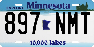 MN license plate 897NMT