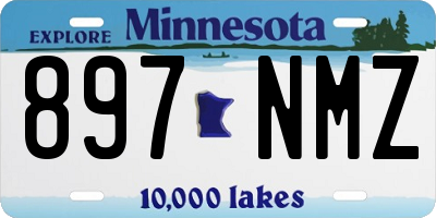 MN license plate 897NMZ