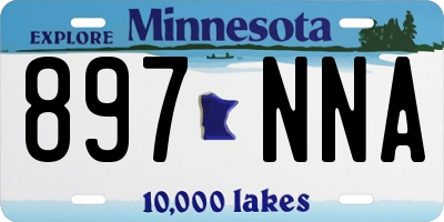 MN license plate 897NNA