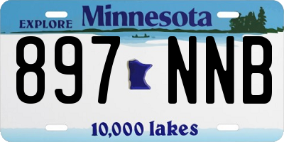 MN license plate 897NNB