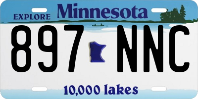 MN license plate 897NNC