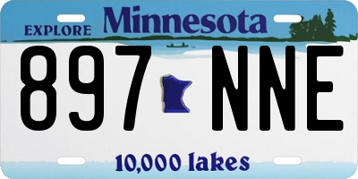 MN license plate 897NNE