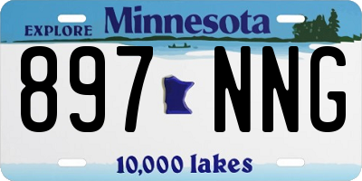 MN license plate 897NNG