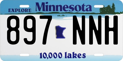 MN license plate 897NNH