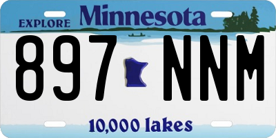 MN license plate 897NNM