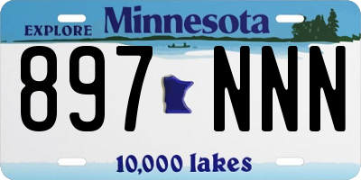 MN license plate 897NNN