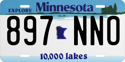 MN license plate 897NNO