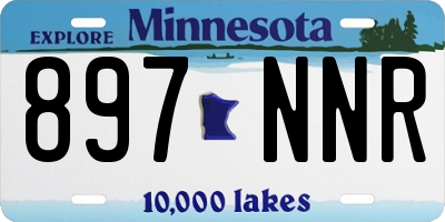 MN license plate 897NNR
