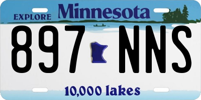 MN license plate 897NNS