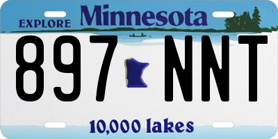 MN license plate 897NNT