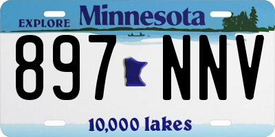 MN license plate 897NNV