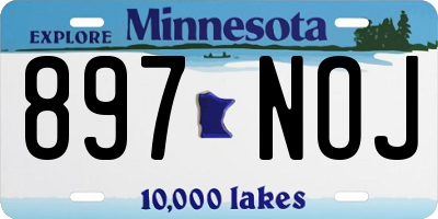 MN license plate 897NOJ