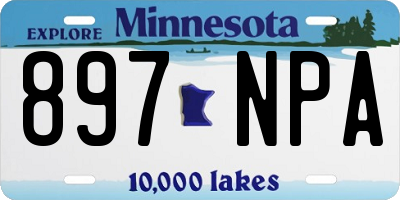 MN license plate 897NPA