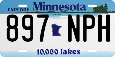MN license plate 897NPH