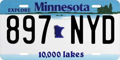 MN license plate 897NYD