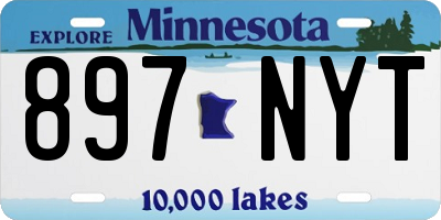 MN license plate 897NYT