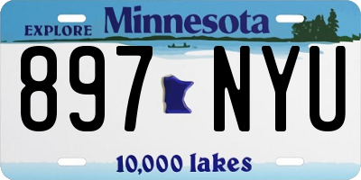 MN license plate 897NYU