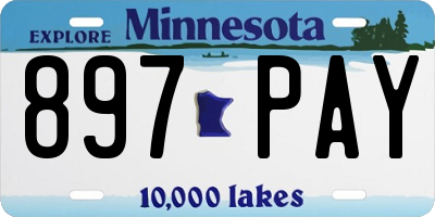 MN license plate 897PAY