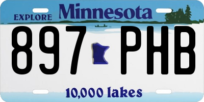 MN license plate 897PHB
