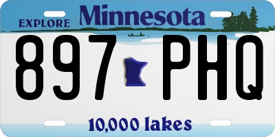MN license plate 897PHQ
