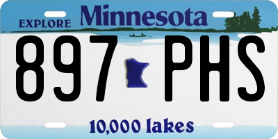 MN license plate 897PHS