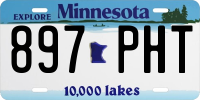 MN license plate 897PHT