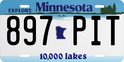 MN license plate 897PIT
