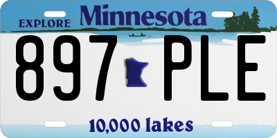 MN license plate 897PLE
