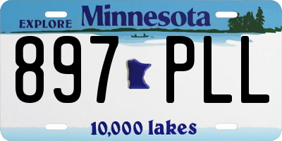 MN license plate 897PLL
