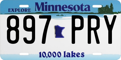 MN license plate 897PRY